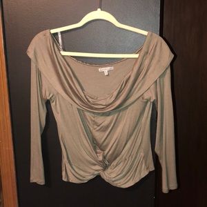 Off the shoulder shirt